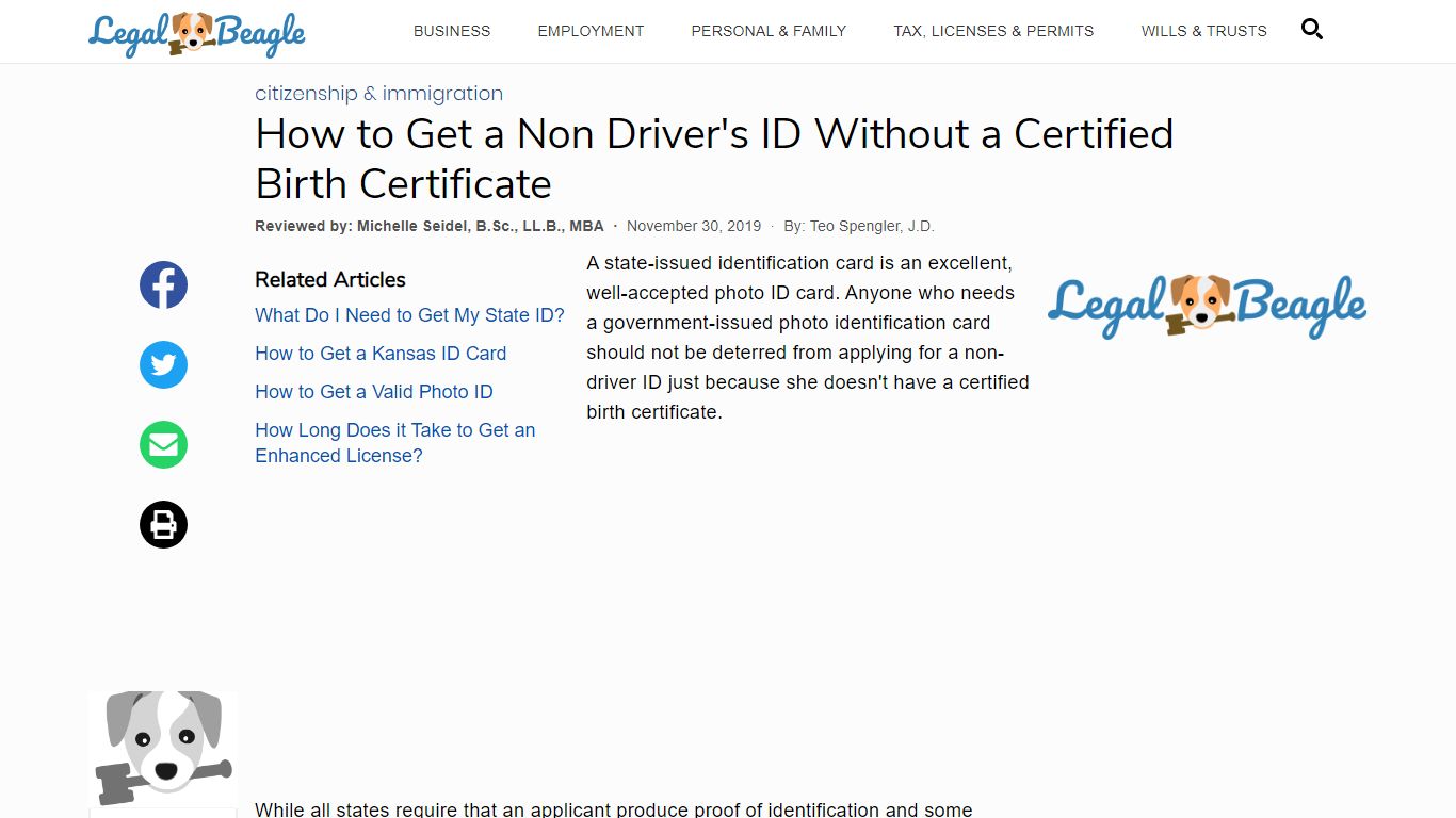 How to Get a Non Driver's ID Without a Certified Birth Certificate